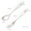 Lixada Lightweight Titanium Dinner Fork and Spoon 3