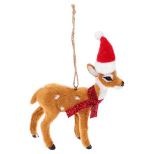 2Pcs Hanging Xmas Tree Ornaments Brown Elk Pendant Party Decor