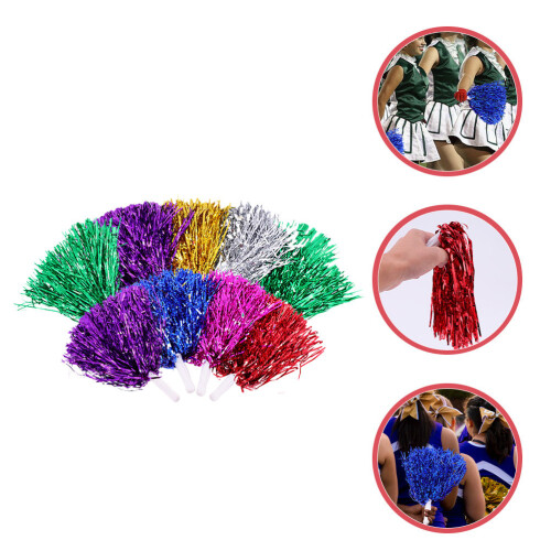 9 pezzi pompon da mano per ginnastica e manifestazioni 1