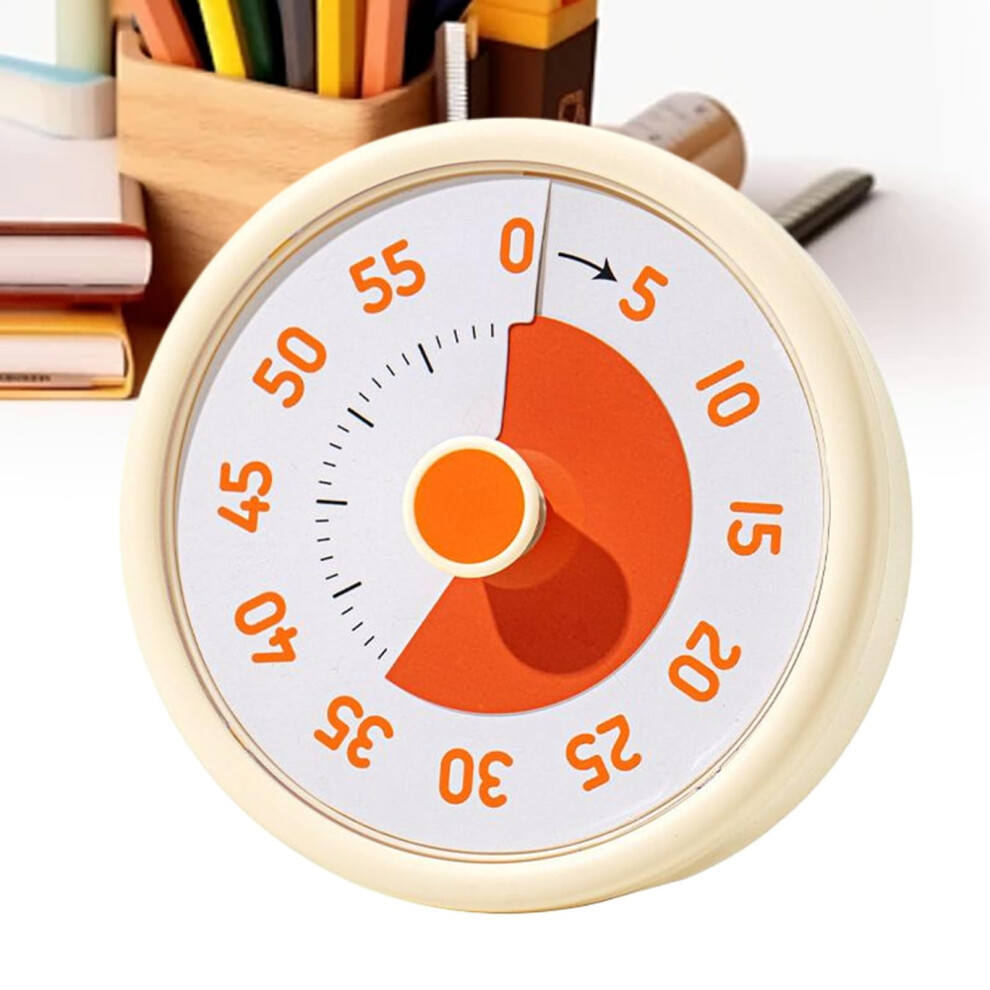 Kid Timer Visual Rainbow, 4.06x4.06 Digital Countdown Alarm, Clear 60 Minute Display, Audible Alert For Workout