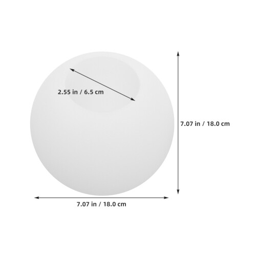 -lampenschirm opal weiß 18 cm durchmesser für hängeleuchte 2