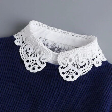 False Collar Chiffon White Hollow Lace Doll Collar For Sweaters And Shirts Decorative Fake Collar