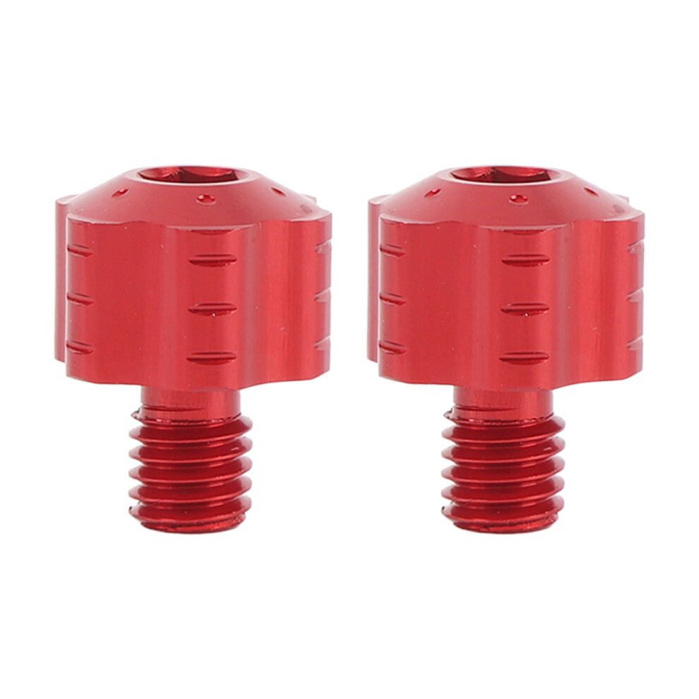 2Pcs Motorcycle Rearview Mirror Adapter Bolts Red 8320539339184