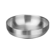 Silver Stainless Steel Dish for Home Appetizer and Seasoning
