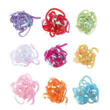 6 mm 2 m spangle flachpaillettenband 9-teilig zum basteln für kleidung
