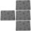 4pcs Pet Feeding Mat Quick Dry Absorbent Bowl Floor Mat 8