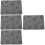 4pcs Pet Feeding Mat Quick Dry Absorbent Bowl Floor Mat 9