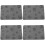 4pcs Pet Feeding Mat Quick Dry Absorbent Bowl Floor Mat 7