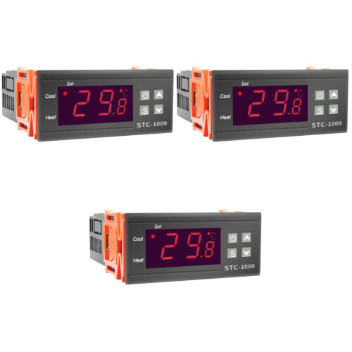 3 Pcs Digital Temperature Controller Thermostat for Aquarium Incubator 2
