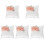 5pcs Wedding Ring Pillow White Flower Holder 2