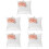 5pcs Wedding Ring Pillow White Flower Holder 6