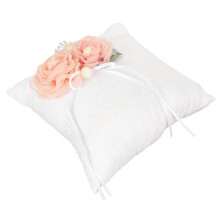 5pcs Wedding Ring Pillow White Flower Holder