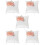 5pcs Wedding Ring Pillow White Flower Holder 8
