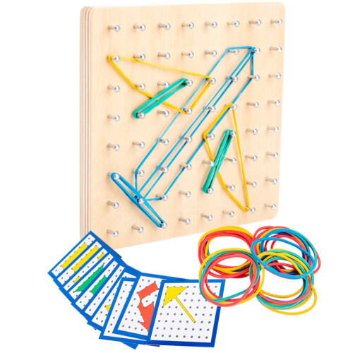 4 geoboard legno, educativo per geometriche 1