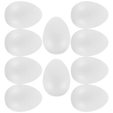 Raindrops 4 Count Easter Egg Ornaments Diy Decor Kit Craft Eggs White
