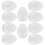 Raindrops  4 Count Easter Egg Ornaments Diy Decor Kit Craft Eggs White 1