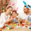 Raindrops  4 Count Easter Egg Ornaments Diy Decor Kit Craft Eggs White 11