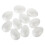 Raindrops  4 Count Easter Egg Ornaments Diy Decor Kit Craft Eggs White 2