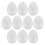 Raindrops  4 Count Easter Egg Ornaments Diy Decor Kit Craft Eggs White 3
