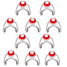 Swing Top Glass Bottle Caps, Flip-Top Swing Cap For Beer Bottles And Soda Bottles, Homebrewing, 10 Pcs