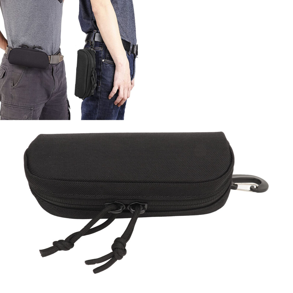 Shockproof Nylon Sunglasses Case Portable Multifunctional Glasses Bag