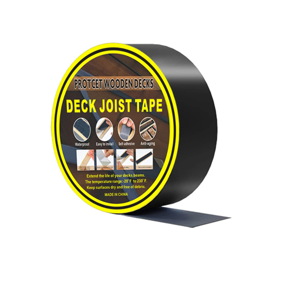 Deck Joist Tape Self-Adhesive Butyl Tape 4 Cm X 15 M Waterproof Flashing Tape For Wood Beams Repair Sealing 9016109875426