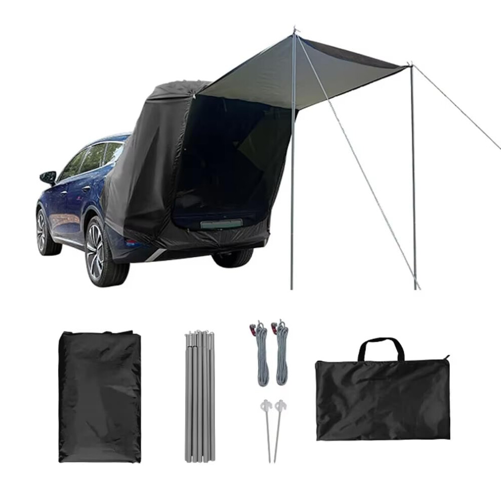 Suv Trunk Tailgate Camping Tent Tailgate Shade Awning For Toyota Rav4 2018-2025 Xa50 Hybrid Waterproof Black 9016109875471