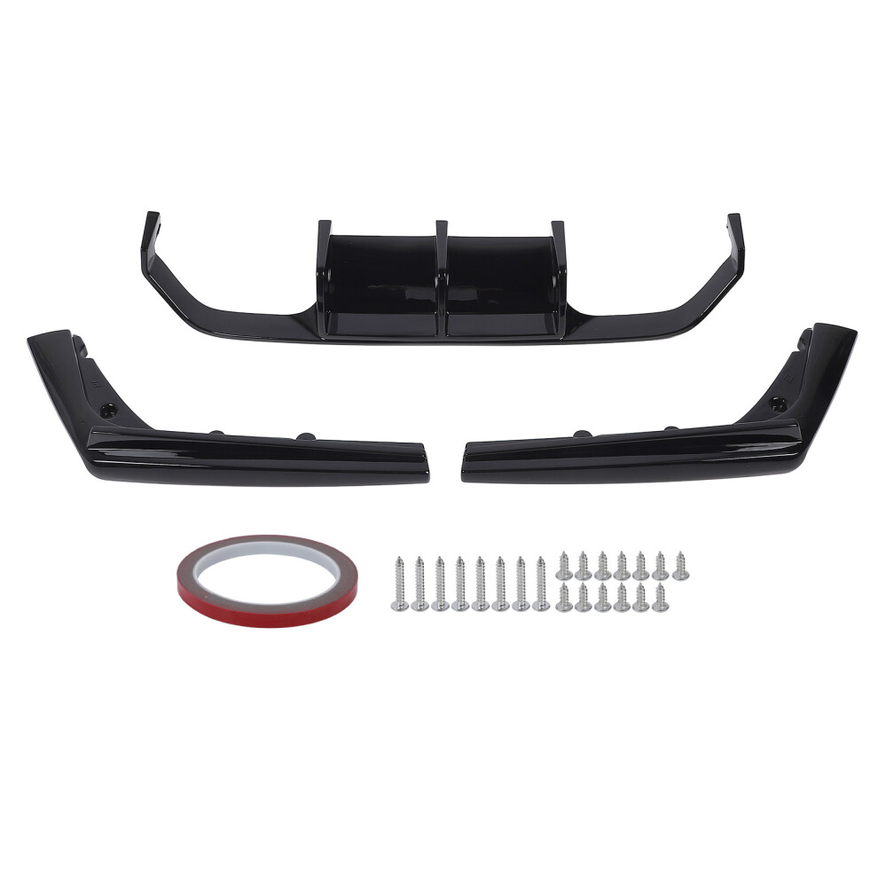 Rear Bumper Lip Diffuser Glossy Sporty Look Black 8320539339689