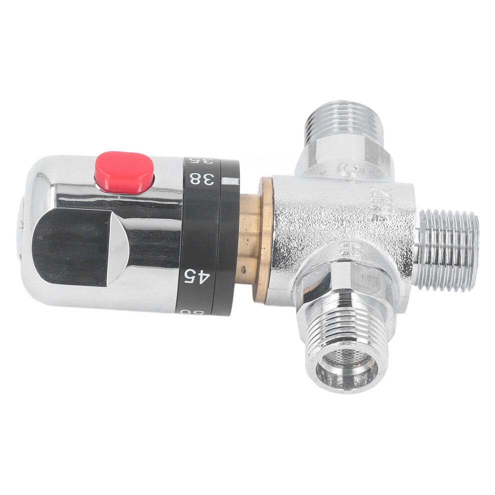 Thermostatic Mixing Valve G1/2 Inch Brass Hot Cold Water Temperature Control 8471349676485