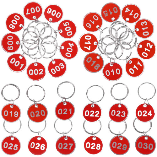 30 . etiquetas redondas con para identificación