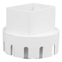 conector plástico para canalón y bajante de agua