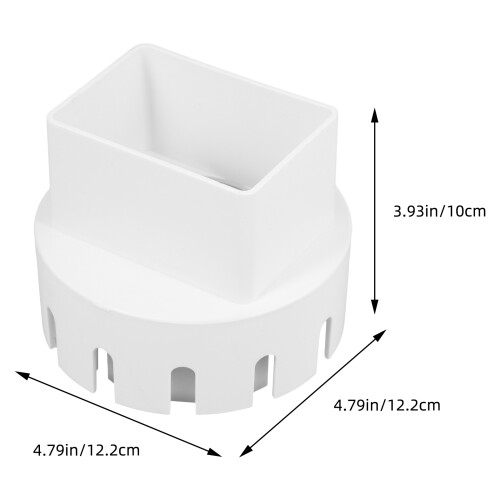 conector plástico para canalón y bajante de agua 1