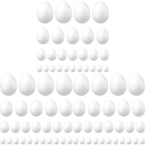 135 Pcs DIY Graffiti Froth Fake Easter Eggs Craft Kit 1