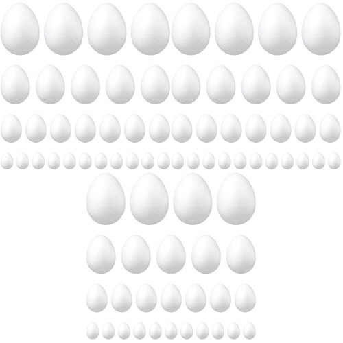 135 Pcs DIY Graffiti Froth Fake Easter Eggs Craft Kit 2