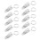 20 Pcs Curtain Clips with Rings Rustproof Drapery 9