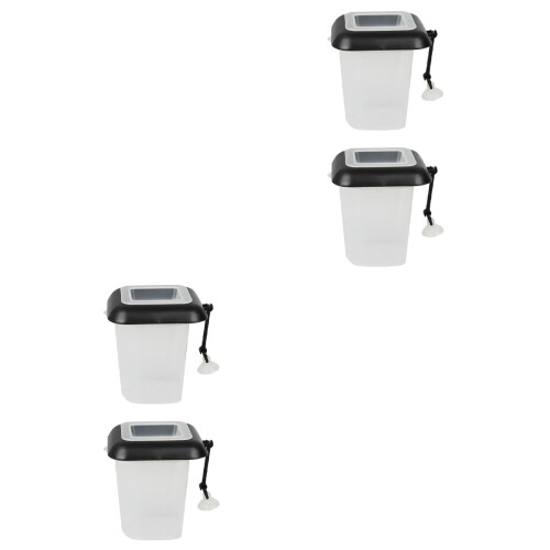 4 Pcs Aquarium Plastic Fish Feeder Tool 2