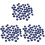 150St Kunstfruit Model Blauwe Creatief Speelgoed Decor 2