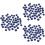 150St Kunstfruit Model Blauwe Creatief Speelgoed Decor 6