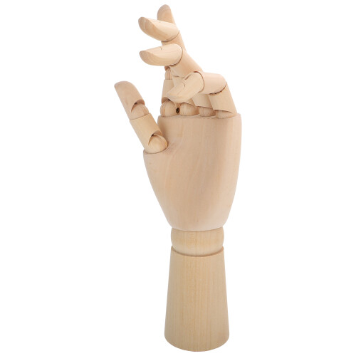 2 pezzi manichino mano legno con dita per
