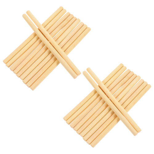 200Stk Robuste Holzstäbe Für DIY Wandteppich Und