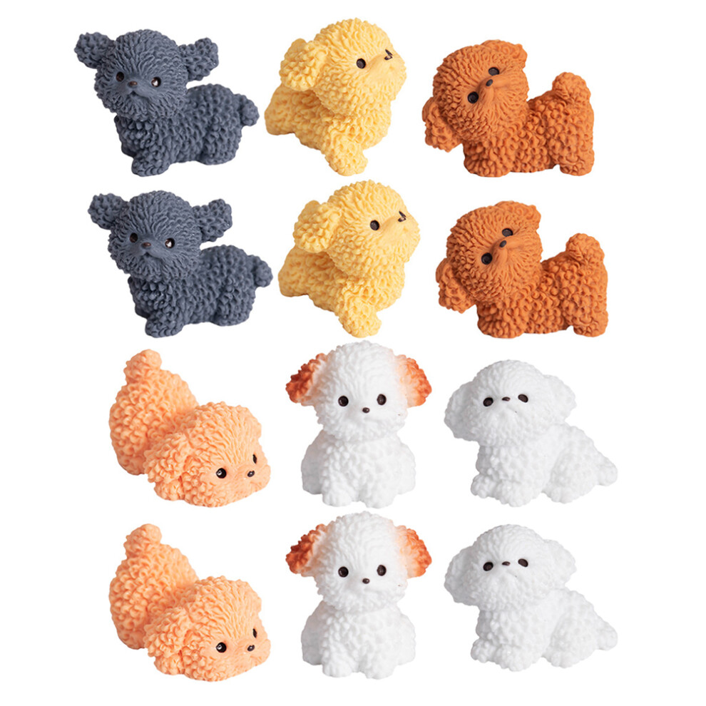 24 Sztuki Miniaturowe Figurki PsóW Z żYwicy Do Diy I Dekoracji-image