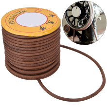 Langlebiger 20m Rindsleder Nähmaschinengurt 6mm Dicke für Zuhause & Overlock