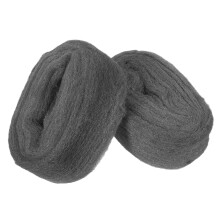 Coarse Steel Wool Cleaning Pads 2pcs For Wood And Metal, Reusable Buffing And Sanding, DIY Renovation 17.0x8.5x6.5 cm