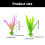 4Pcs Fishtanks Landscape Artificial Plant Decorations for-Red 4
