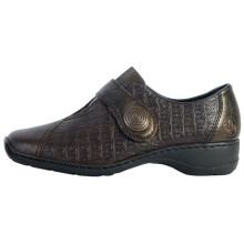 Mocassino in Pelle Rieker Cristallino - Marrone