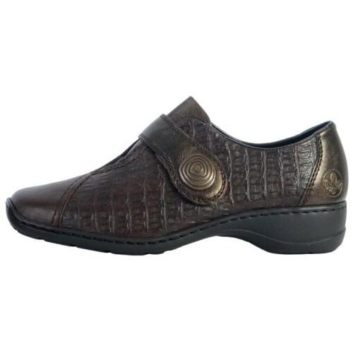 Rieker Mocassin Cuir Rieker Cristallino - Marron