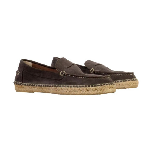 Mocassim Couro Natural World - Cinza 2