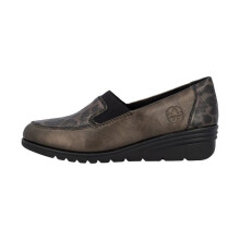 Mocassino Basso in Pelle Rieker Leprato - Bronzo
