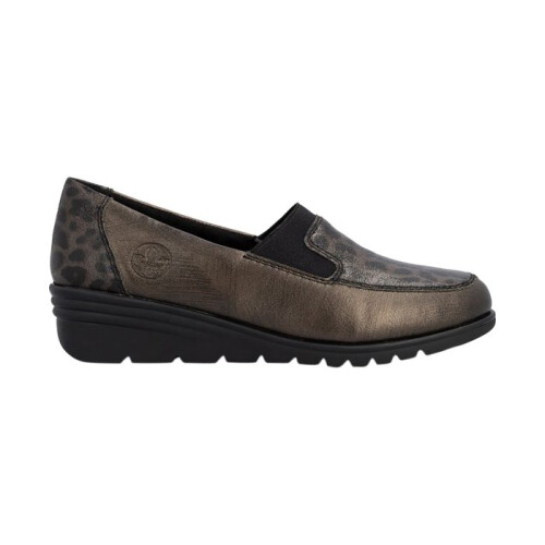 Rieker Mocassin Basse Cuir Rieker Leprato - Bronze 1