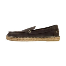 Mocassim Couro Natural World - Cinza